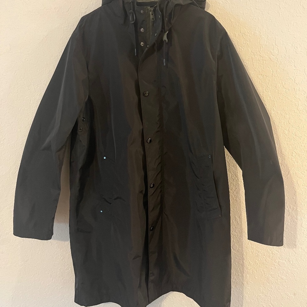 Coach Rain Jacket Sz L Pre Owned